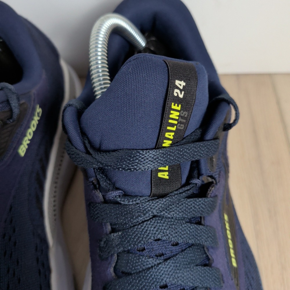 Brooks Adrenaline GTS 24 Men 9 Wide Navy Blue Running Shoes Sneakers 1104372E423 - Picture 6 of 10
